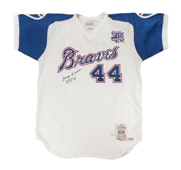 Hank Aaron Signed Atlanta Braves 715th Home Run Limited Edition Jersey